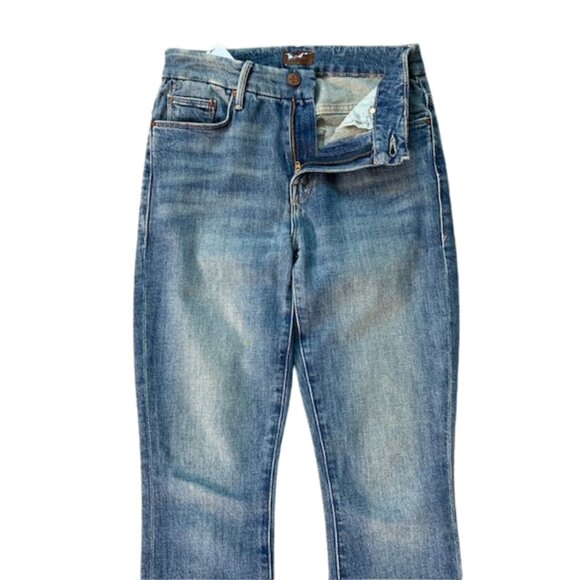 MOTHER High Waisted Looker Ankle Fray Jeans in WANDER DUST SIZE 25 - Picture 8 of 14